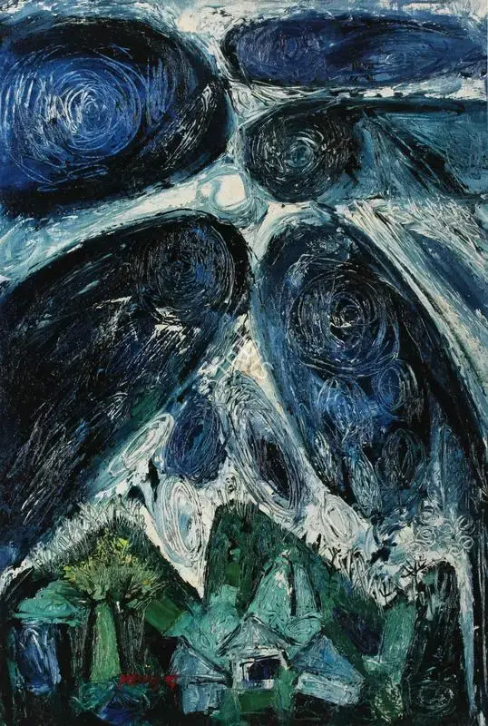 Pai, Laxman (Artist). Cyclone, n.d. | Painting, So.NeY/19.09.06, 2006 · Sotheby's