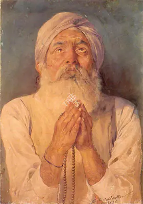 S.L. Haldankar (Artist), Fakir, 1930, Painting