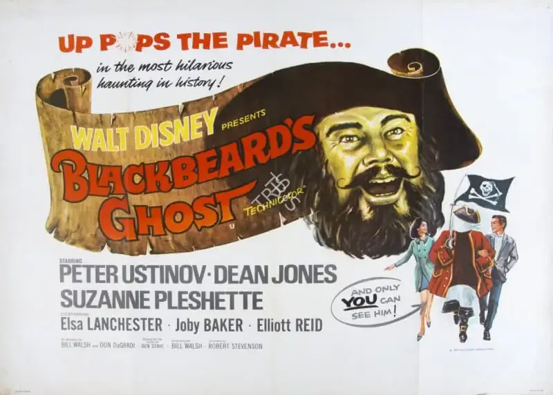 Bill Walsh (Producer), Blackbeard's Ghost, 1968, Poster