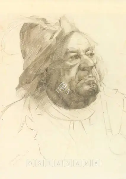 Jehangir Sabavala (Artist), Hobo, 1948, Drawing