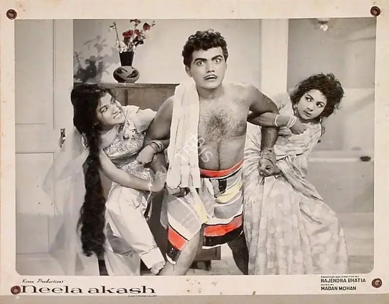 Rajendra Bhatia (Producer), Neela Akash, 1965, Lobby Card