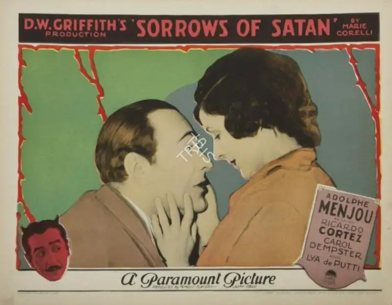 D.W. Griffith (Director), Sorrows of Satan, 1926, Lobby Card