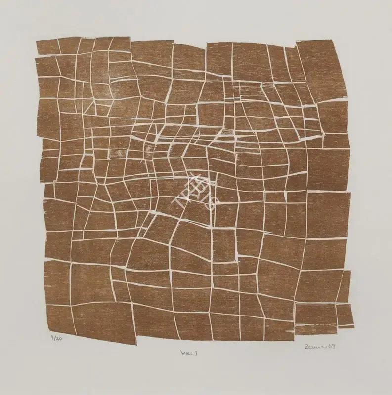 Zarina Hashmi (Artist), Wall I, 1969, Print