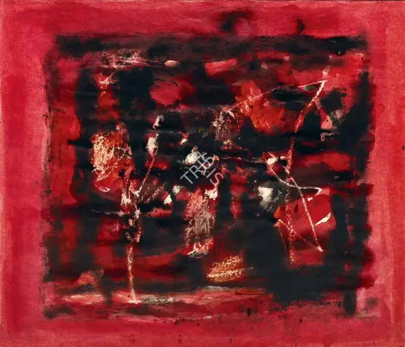 Laxman Shreshtha (Artist), Untitled, 1973, Graphic Art