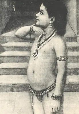 Raja Ravi Varma (Artist), Mohini and Rugmangoda, 1899, Painting