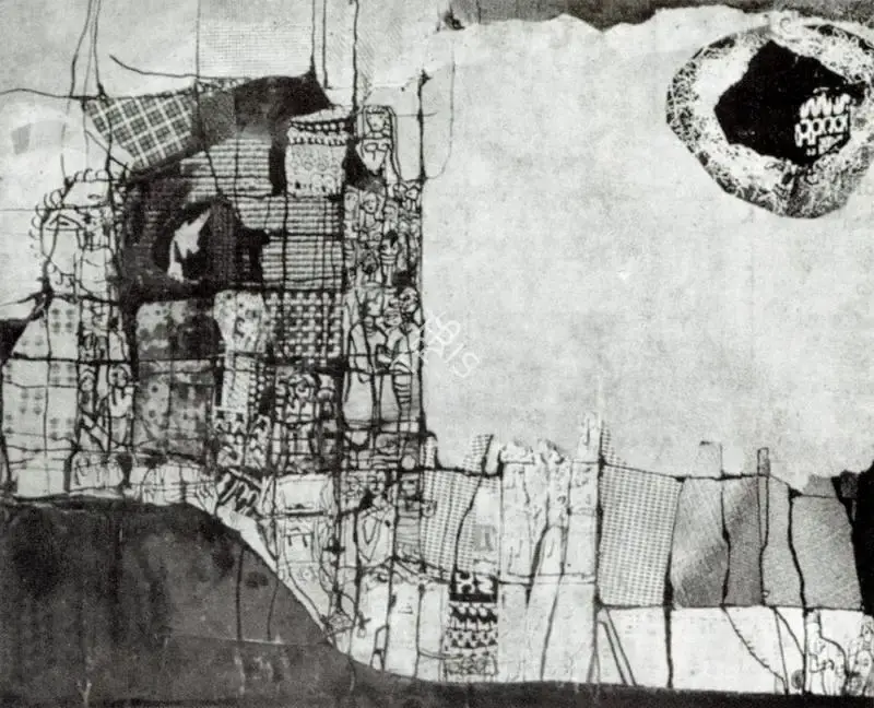 T.J. Rafai (Artist), Paper Collage 2, Collage