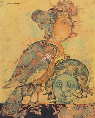 Sakti Burman (Artist), Bonte, 1974, Painting