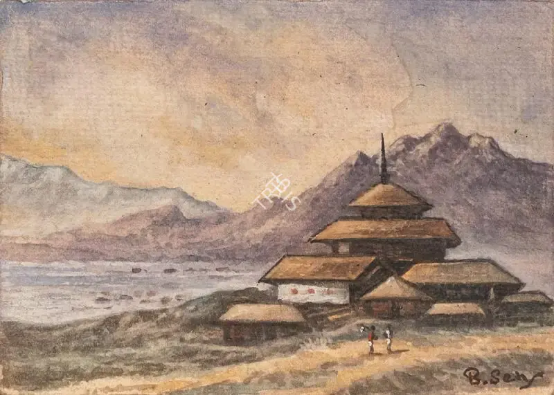 Sen, Bireshwar (Artist). Untitled, n.d. | Painting, Os.Del/27.02.19, 2019 · Osian's