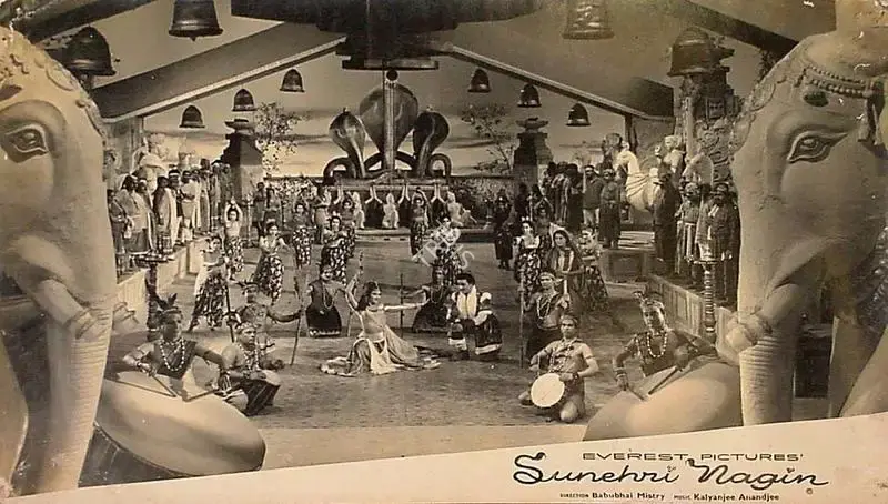Babubhai Mistri (Director), Sunehri Nagin, 1963, Lobby Card