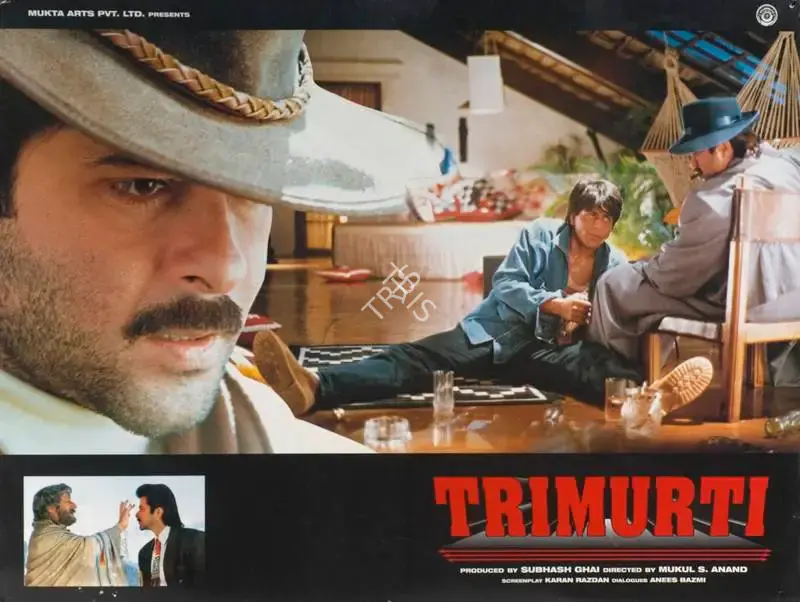 Ashok Mehta (Cinematographer), Trimurti, 1995, Lobby Card