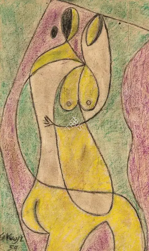 George Keyt (Artist), Untitled, 1959, Painting