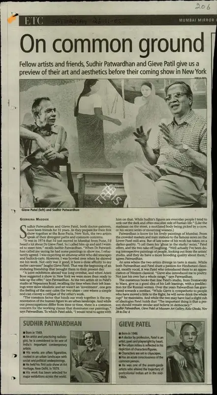 Georgina L. Maddox (Reporter), On Common Ground, 2008, Newspaper Clipping