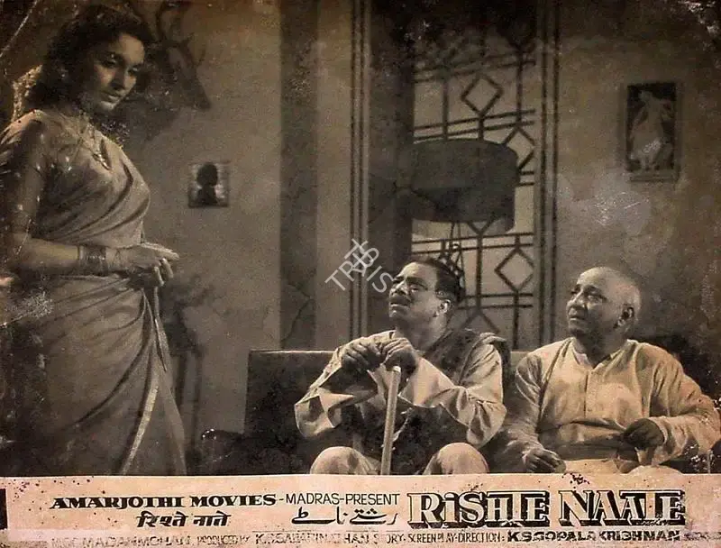 K.S. Sabarnathan (Producer), Rishte Naate, 1965, Lobby Card