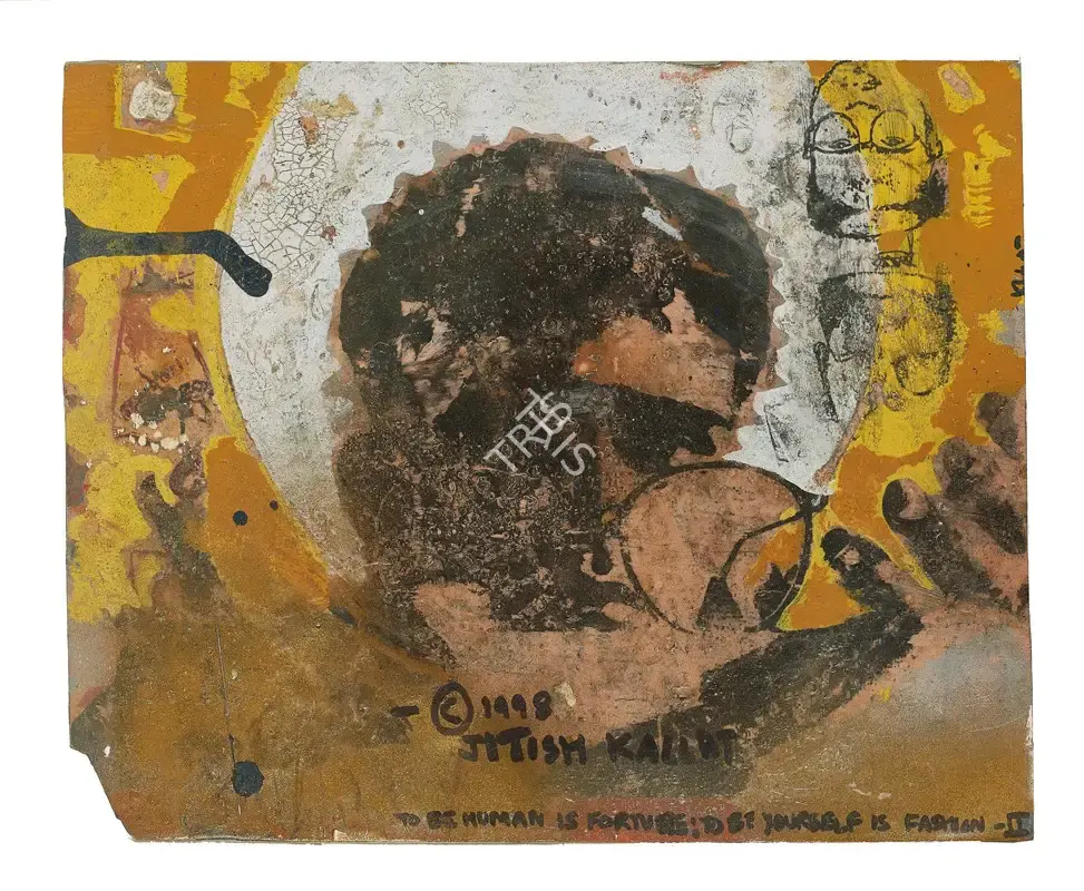 Jitish Kallat (Artist), To be Human is Fortune: To be Yourself is Fashion - II, 1998, Painting
