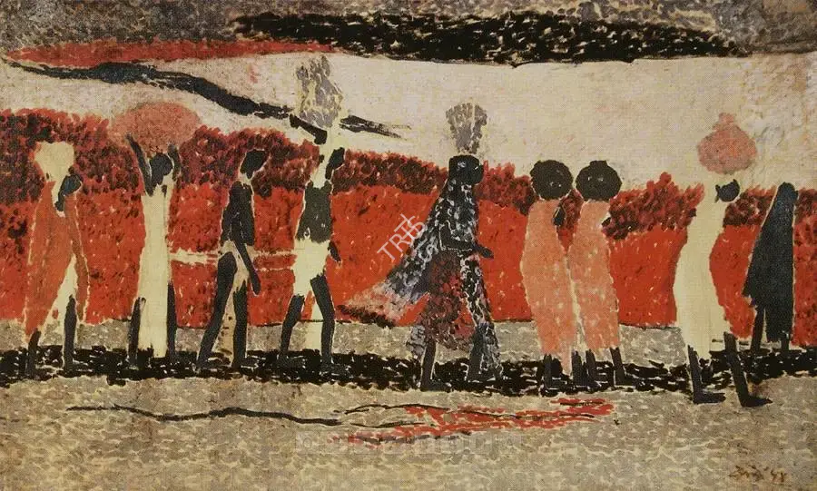 N.S. Bendre (Artist), Homeward Bound, 1954, Painting