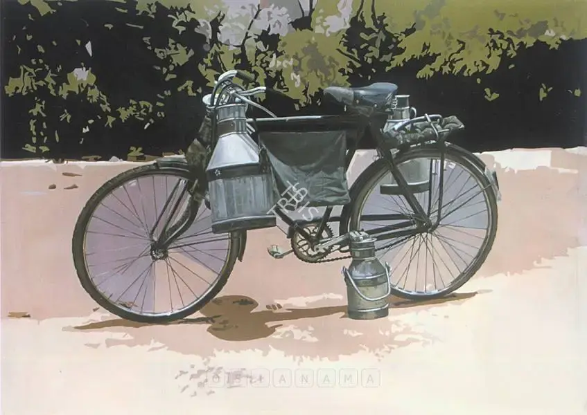 Gupta, Subodh (Artist). One Bicycle, 2003 | Painting, Sa.Onl/02.12.04, 2003