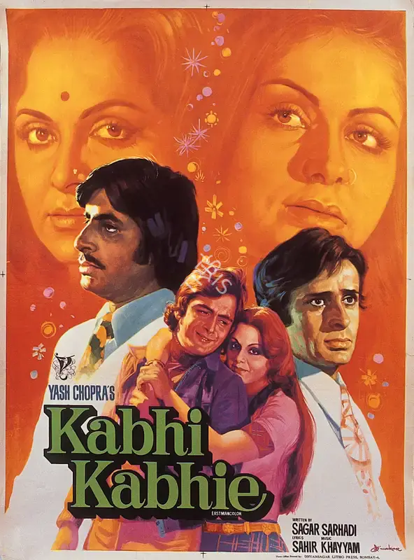 Yash Chopra (Producer), Kabhi Kabhie, 1976, Full Sheet Poster