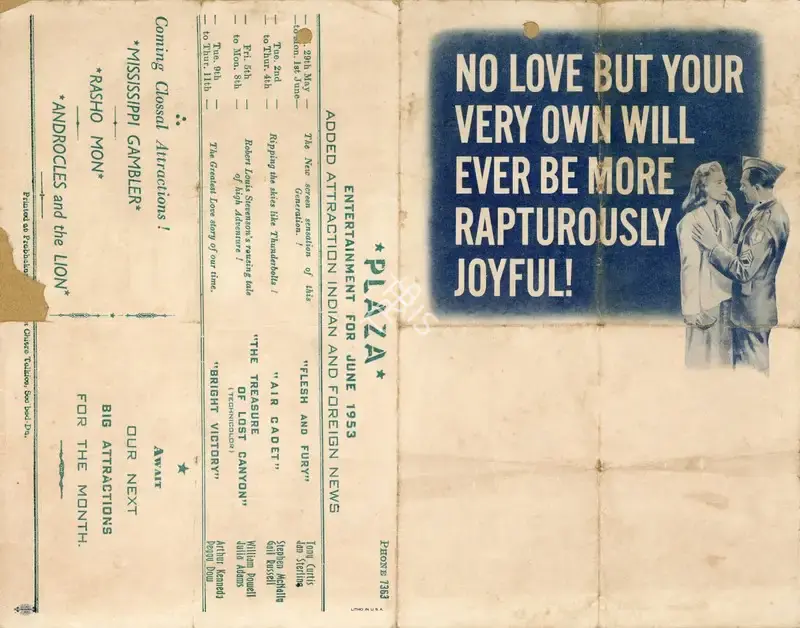 Mark Robson (Director), Bright Victory, 1951, Handbill