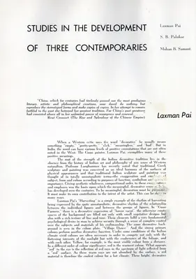 G.M. B. (Essayist), Studies in the Development of Three Contemporaries, 1954, Essay