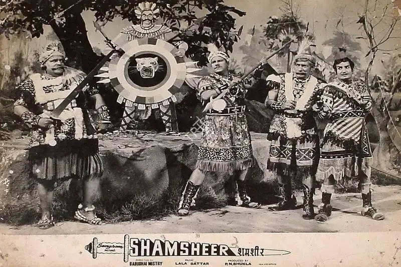 Babubhai Mistri (Director), Shamsheer, 1967, Lobby Card
