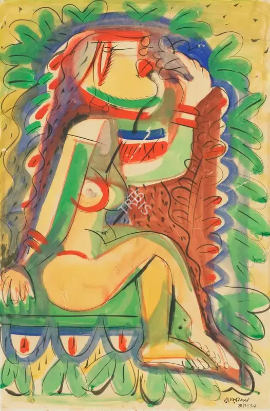 Qamarul Hassan (Artist), Untitled, 1979, Painting