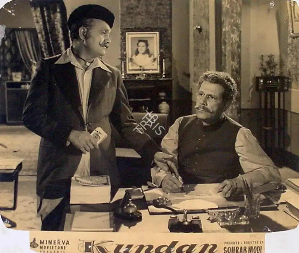 Sohrab Modi (Producer), Kundan, 1955, Lobby Card