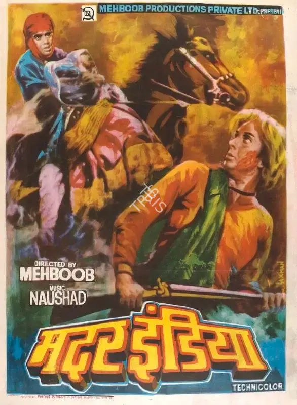 Mehboob (Producer), Mother India, 1957, Full Sheet Poster