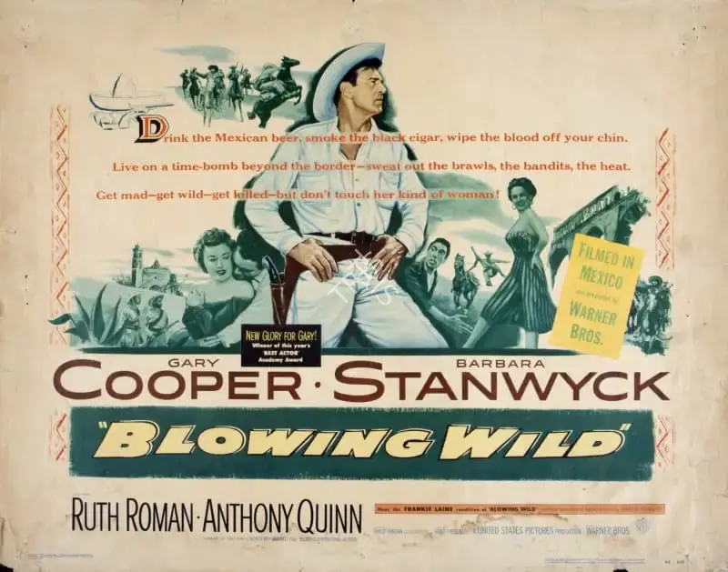 Milton Sperling (Producer), Blowing Wild, 1953, Poster