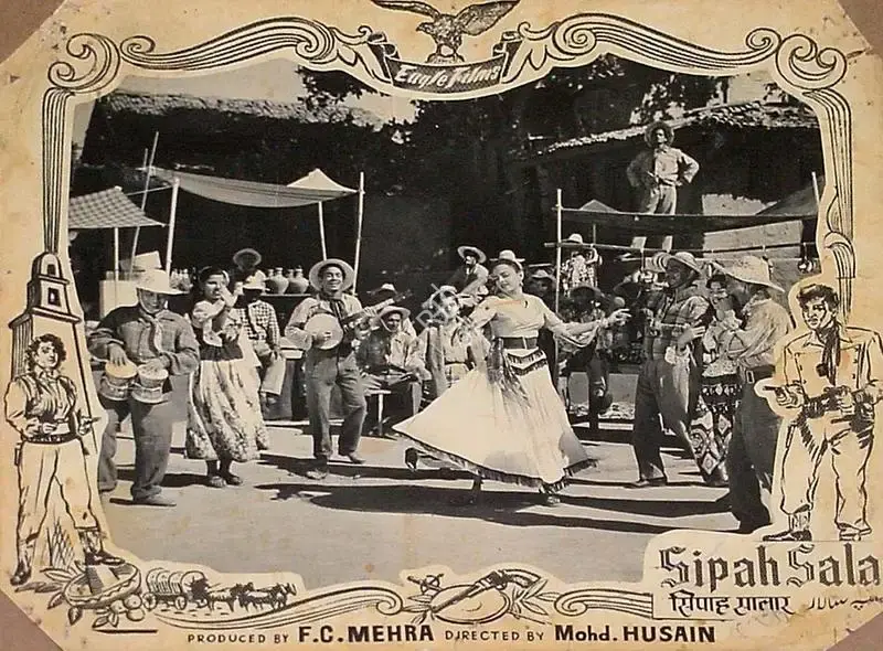 Mohammed Husain (Director), Sipah Salar, 1956, Lobby Card