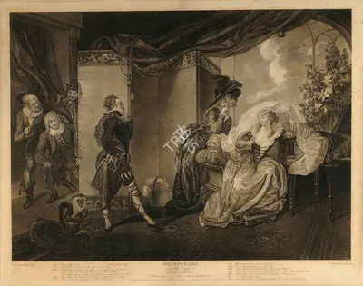 After H. Ramberg (Artist), Twelfth Night, 1794, Aquatint