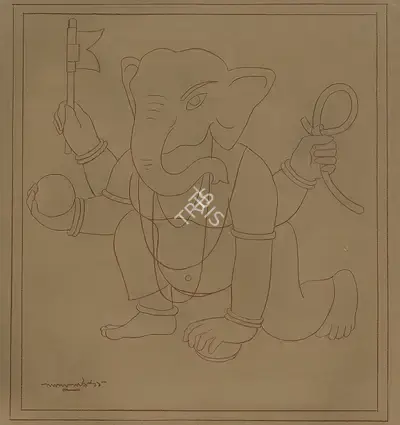 Lalu Prasad Shaw (Artist), Untitled, 2011, Drawing