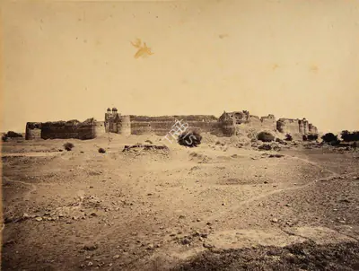 Samuel Bourne (Photographer), The Purana Kila-Old Fort of Delhi, 1865, Antiquarian Photograph