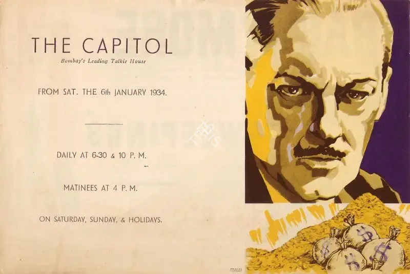 John Cromwell (Director), Sweepings, 1933, Handbill