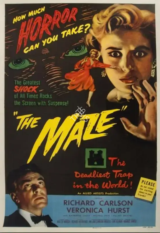 Richard Heermance (Producer), The Maze, 1953, Poster