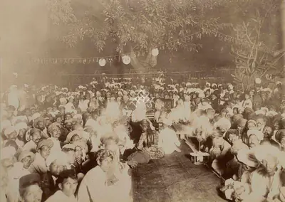 Studio Bourne & Shepherd (Photographic Studio), Gondal Party by Sheth Nurmamad Amad of Gondal to His Highness, 1909, Antiquarian Photograph