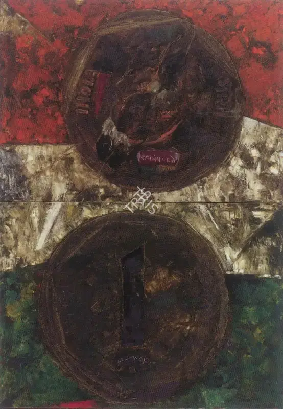 Vijay Shinde (Artist), Rupee is Stolen, 1996, Painting