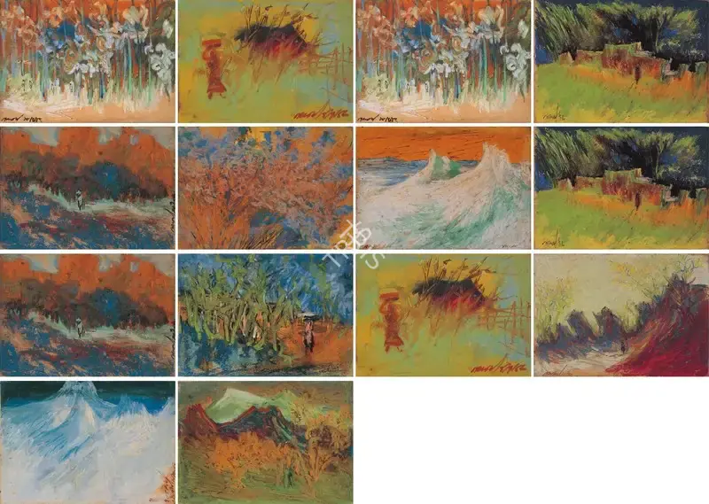 Gopal Ghose (Artist), Sketchbook of Landscapes, 1956, Painting