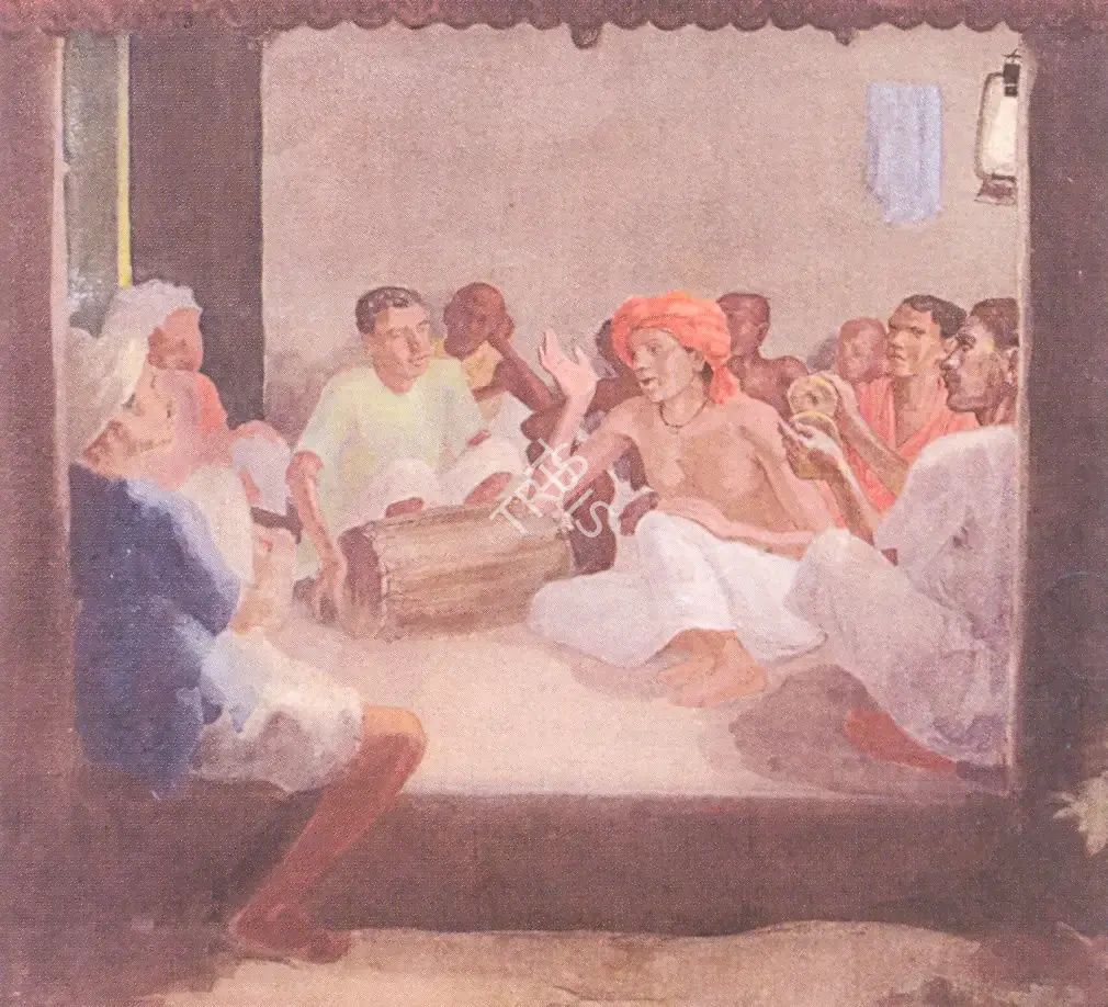 Sushil Sen (Artist), Devotional Singers, Painting