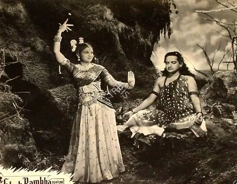 Dhirubhai Desai (Producer), Shuk Rambha, 1953, Lobby Card