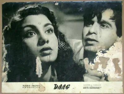 V. Babasaheb (Cinematographer), Daag, 1952, Lobby Card