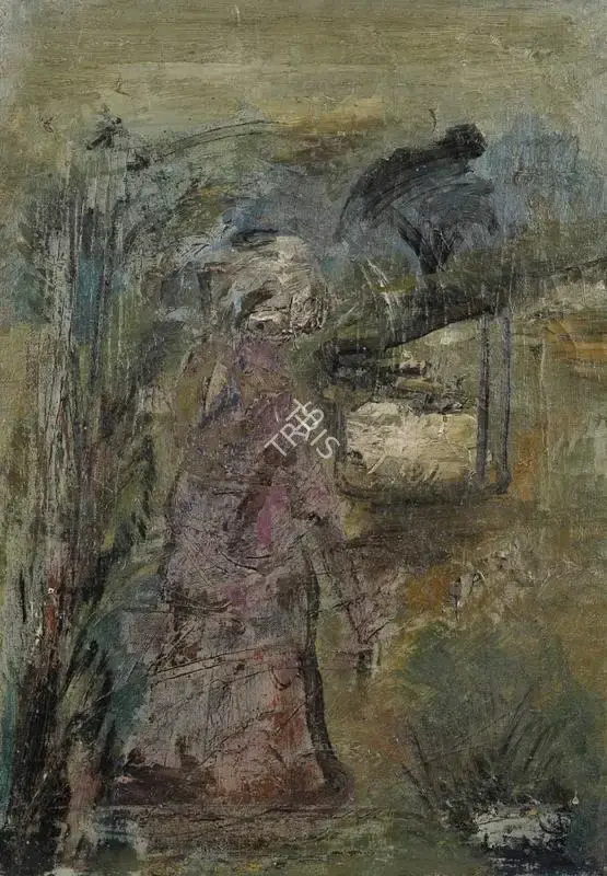 Mookherjea, Sailoz (Artist). Untitled, n.d. | Painting, Sa.Onl/13.06.19, 2019 · Saffronart