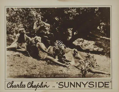 Roland Totheroh (Cinematographer), Sunnyside, 1919, Photographic Still Mounted on Lobby Card