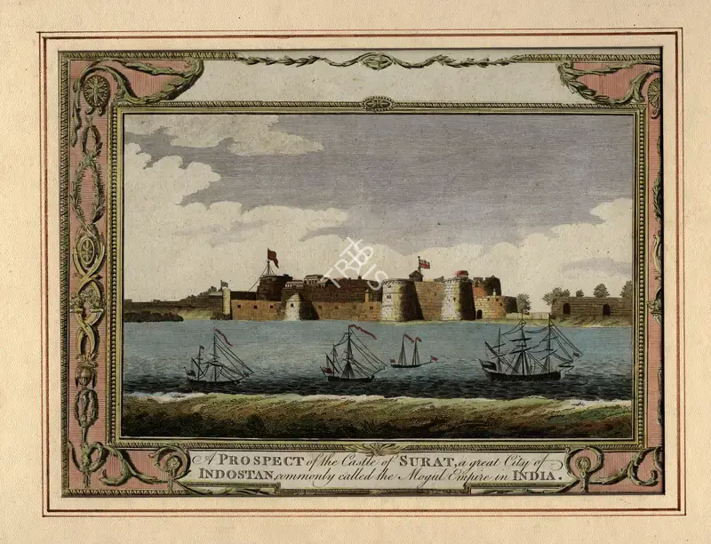 Unknown (Printmaker). Castle of Surat. | Engraving | ArcHeritage | 00801925