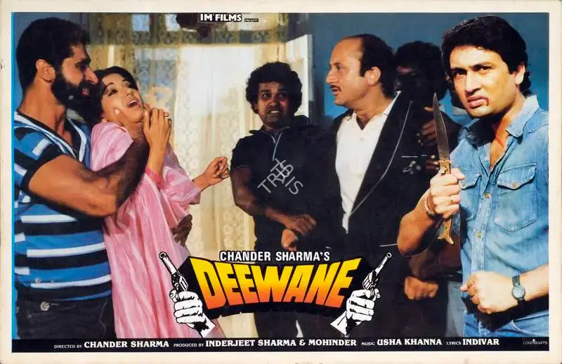 Inderjeet Sharma (Producer), Deewane, 1991, Lobby Card
