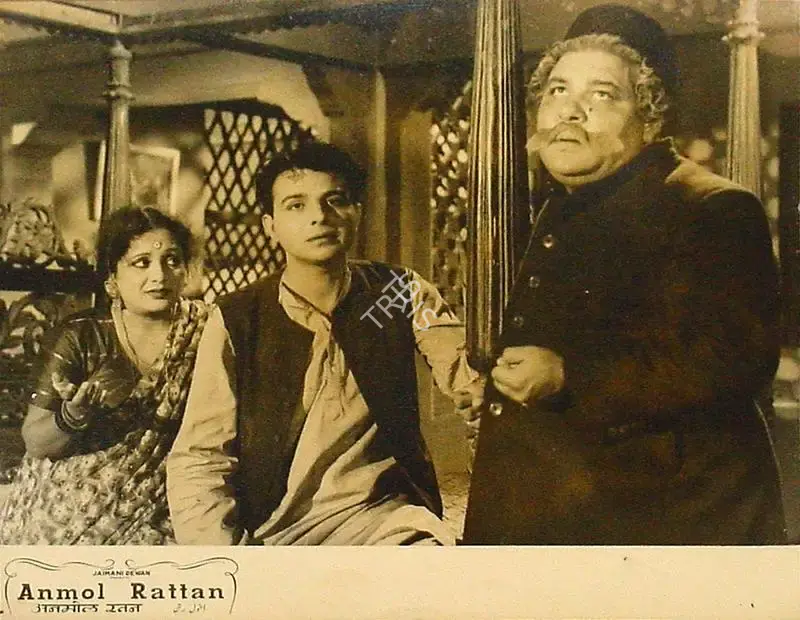 Ratanlal Nagar (Cinematographer), Anmol Rattan, 1950, Lobby Card