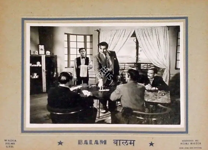 Jimmy Kapadia (Cinematographer), Balam, 1949, Lobby Card