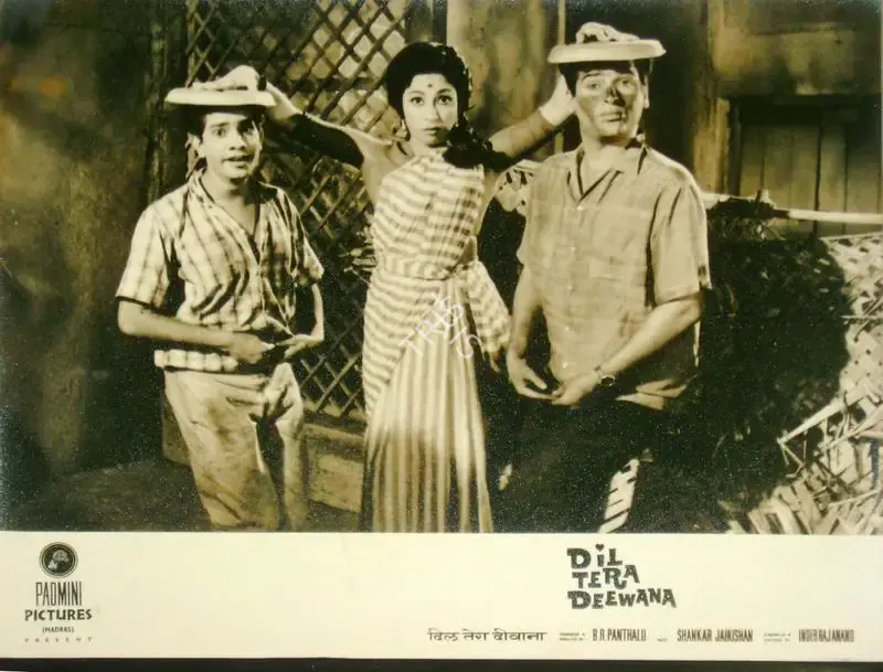 B.R. Panthulu (Producer), Dil Tera Deewana, 1962, Lobby Card