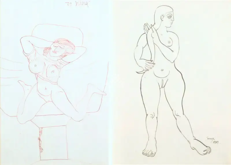F.N. Souza (Artist), Untitled, 1949, Drawing