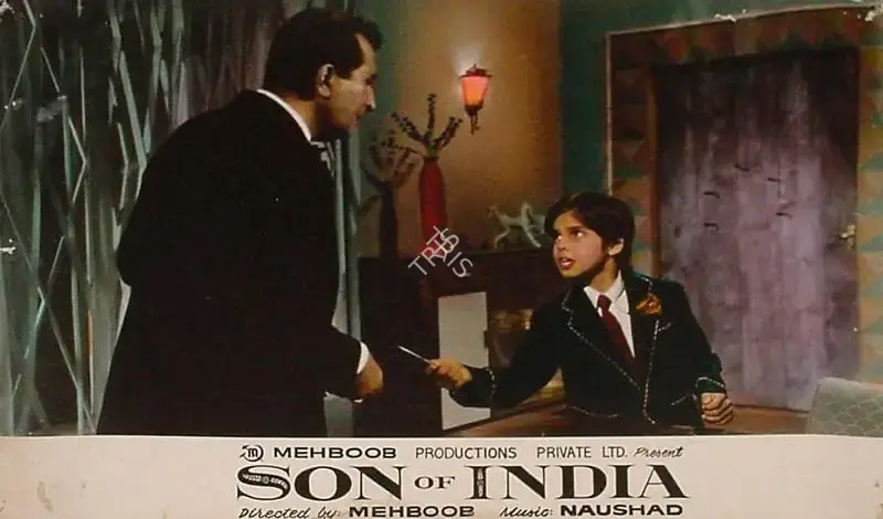Mehboob (Producer), Son Of India, 1962, Lobby Card