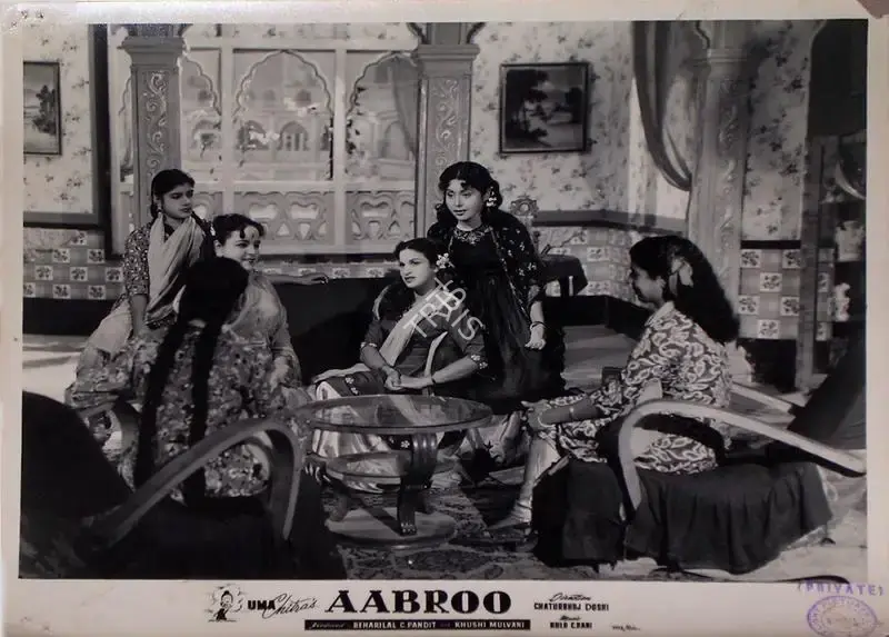 Khushi Mulvani (Producer), Aabroo, 1956, Lobby Card